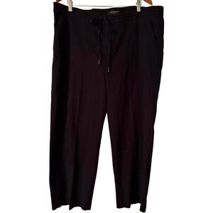Liverpool Los Angeles Drawstring Wide Leg Pants Women's Size 18 Black